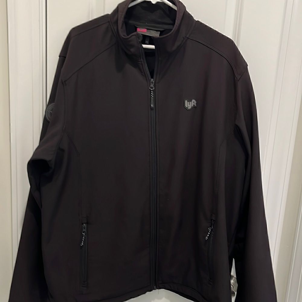 LYFT 1K Original Big man’s Mens Black Performance Zipper Driver Jacket Coat 2XL